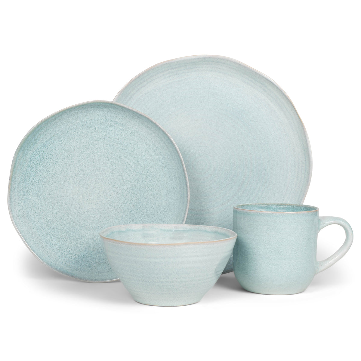 Servizio da tavola quadrato ala Gres cristalli blu – Ceramiche d'Arte