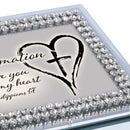 Confirmation I Have YouRhinestone Mirror Music Box Plays Amazing Grace