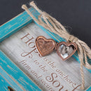 Grandma Safe Haven Blanket Smile Teal Distressed Jewelry Music Box Plays Wind Beneath My Wings