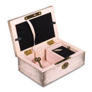 Home décor keepsake and trinket box made with hidden musical mechanism inside