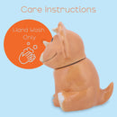 100 North Tan Triceratops Dinosaur 9.9 x 9.6 Dolomite Ceramic Cookie Jar