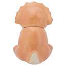 100 North Tan Triceratops Dinosaur 9.9 x 9.6 Dolomite Ceramic Cookie Jar