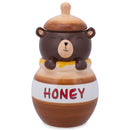100 North Honey Jar Smiling Brown Bear 11.1 x 6.3 Dolomite Ceramic Cookie Jar
