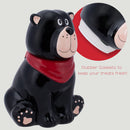 100 North Black Bear Handkerchief 10 x 7.9 Dolomite Ceramic Cookie Jar