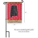 Magnolia Garden State of My Heart Alabama Home Sweet Home Red 13 x 18 Small Double Applique Burlap Outdoor House Flag