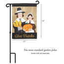 Magnolia Garden Pilgrims Give Thanks Mayflower 13 x 18 Small Double Applique Outdoor Harvest House Flag