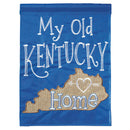 Magnolia Garden My Old Kentucky Home Cerulean Blue 13 x 18 Small Double Applique Outdoor House Flag