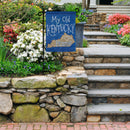 Magnolia Garden My Old Kentucky Home Cerulean Blue 13 x 18 Small Double Applique Outdoor House Flag