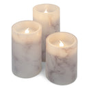 Elanze Designs Cardinals and Angels Red 6 inch Wax Flameless Candles Set of 3