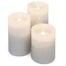 Elanze Designs Cardinals and Angels Red 6 inch Wax Flameless Candles Set of 3