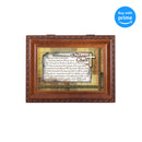 Top down view of The Broken Chain Inspirational Woodgrain Rope Trim Music Box