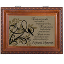 A Friend Is Forever Woodgrain Music Box / Jewelry Box Plays Thats What Friends Are For