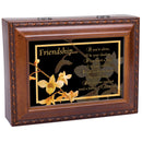 Friendship Woodgrain Music Box Plays Friends Are For