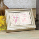 Beloved Child Champagne Silver Music Box / Jewelry Box Plays Jesus Loves Me