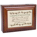 Granddaughter Woodgrain Music Box/Jewelry Box Plays Light Up My Life