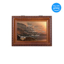 Top down view of Raise You Up Woodgrain Rope Trim Music Box