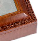 I Love You to the Moon and Back Woodgrain Rope Trim Jewelry Music Box Plays Wonderful World