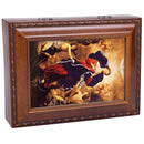 Mary Undoer of Knots Wood Finish Jewelry Music Box Plays Ave Maria