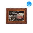 Top down view of A Mother's Love Bereavement Woodgrain Rope Trim Music Box
