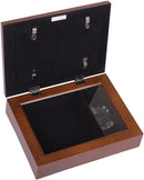 Irish Prayer Always Have Shelter Woodgrain Rope Trim Jewelry Music Box Plays Irish Lullaby