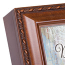 Daughter in Law Beautiful Person Woodgrain Rope Trim Jewelry Music Box Plays Wonderful World