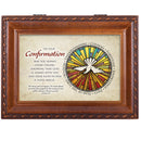 Confirmation God With You Woodgrain Rope Traditional Music Box Plays Friend In Jesus