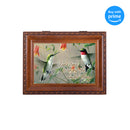 Top down view of Take Time to Enjoy The Simple Woodgrain Rope Trim Jewelry and Music Box