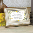 Dearest Daughter Champagne Silver Music Box Plays You Light Up My Life