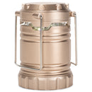 Mark Feldstein & Associates Securebrite Cob Pop Up Mini Pewter Tone 5 inch Metal Camping Lanterns Set of 3