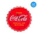 Mark Feldstein & Associates Coca Cola Bottle Cap Drink Delicious Refreshing Red 14 x 14 Metal Wall Clock