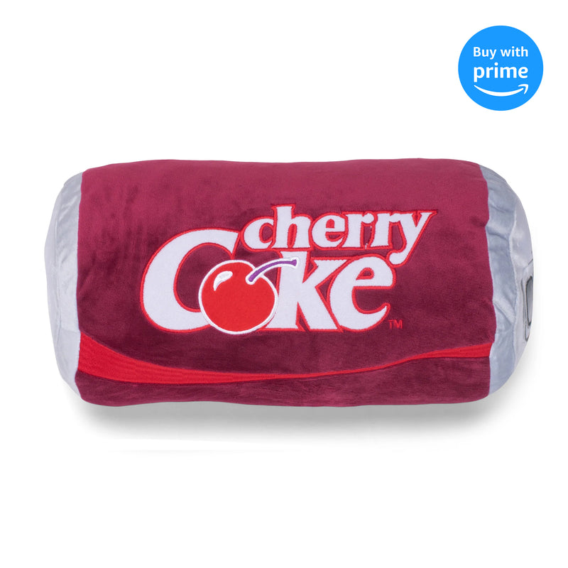 Mark Feldstein & Associates Cherry Coca Cola Can Retro Red 13.5 inch Polyester Fabric Throw Pillow
