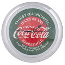 Coca Cola Diner Thirst Quenching Chrome Tone 13 inch Glass Holiday Clock
