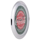 Coca Cola Diner Thirst Quenching Chrome Tone 13 inch Glass Holiday Clock