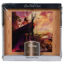 Mark Feldstein & Associates Lion King Disney Kinkade Sunrise Orange 11 inch Glass Square Wall Clock