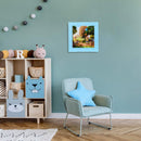 Mark Feldstein & Associates Winnie The Pooh Disney Kinkade Sky Blue 11 inch Glass Square Wall Clock