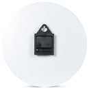 Mark Feldstein & Associates Coffee Time Beverages Midnight Black 12 inch Smooth Glass Round Wall Clock