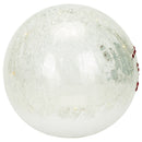 Mark Feldstein & Associates Cardinal Pair on Berry Branch LED Light Up 7 Inch Crackle Glass Globe Decoration