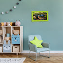 Mark Feldstein & Associates Alice in Wonderland Disney Kinkade Floral Green 16 x 10 Glass Rectangular Wall Clock