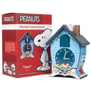 Mark Feldstein & Associates Peanuts Gang Snoopy Linus Lucy ICY Blue 17 x 9 Acrylic Holiday Cuckoo Clock