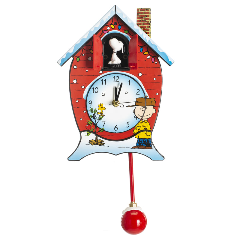 Mark Feldstein Peanuts Christmas Linus and Lucy Song Cuckoo Clock