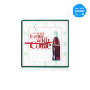 Mark Feldstein & Associates Coca Cola Bottle Things Go Better with, Analog Square Wall Clock - 11.81 Inch