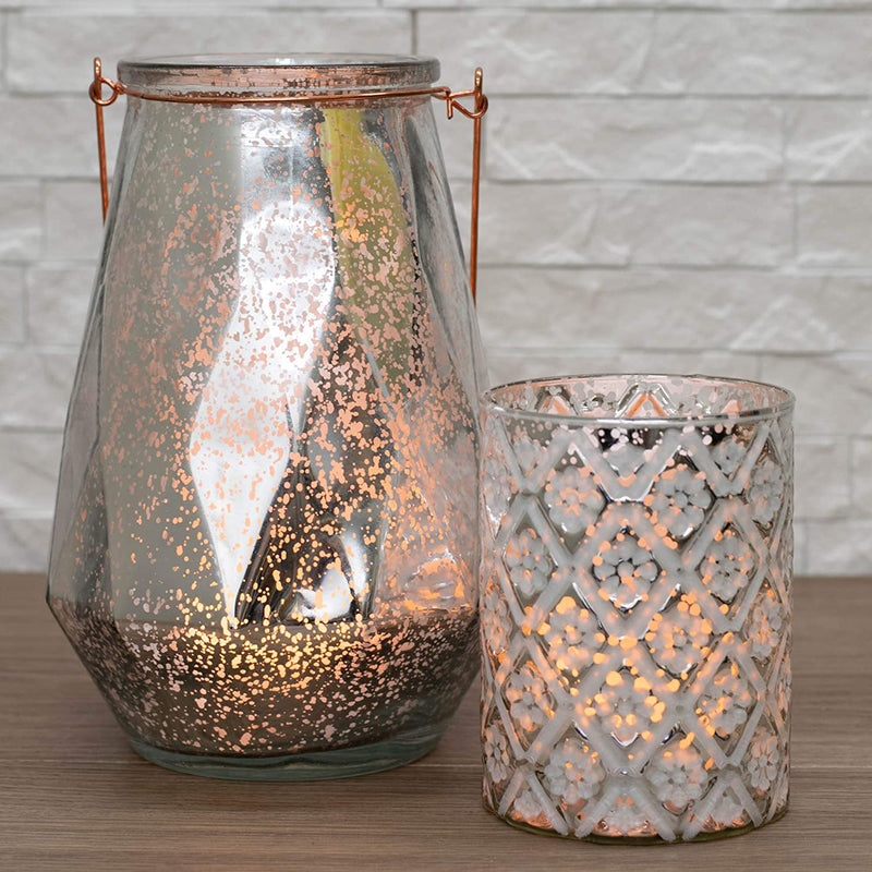 Mark Feldstein & Associates Dancing Flame Flameless LED Light Up 4 Inch Pillar Candles Set of 2