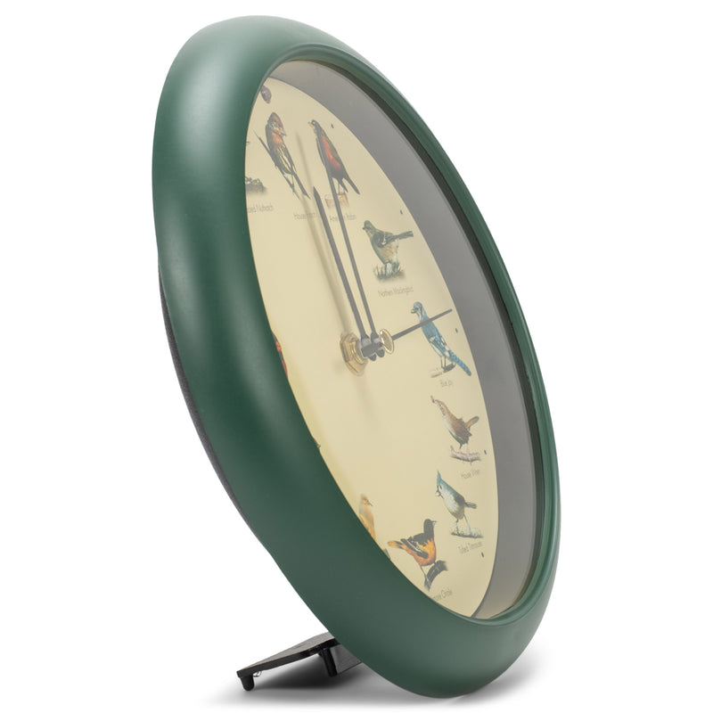 Mark Feldstein & Associates Original Singing Bird Wall/Desk Clock, 8 Inch