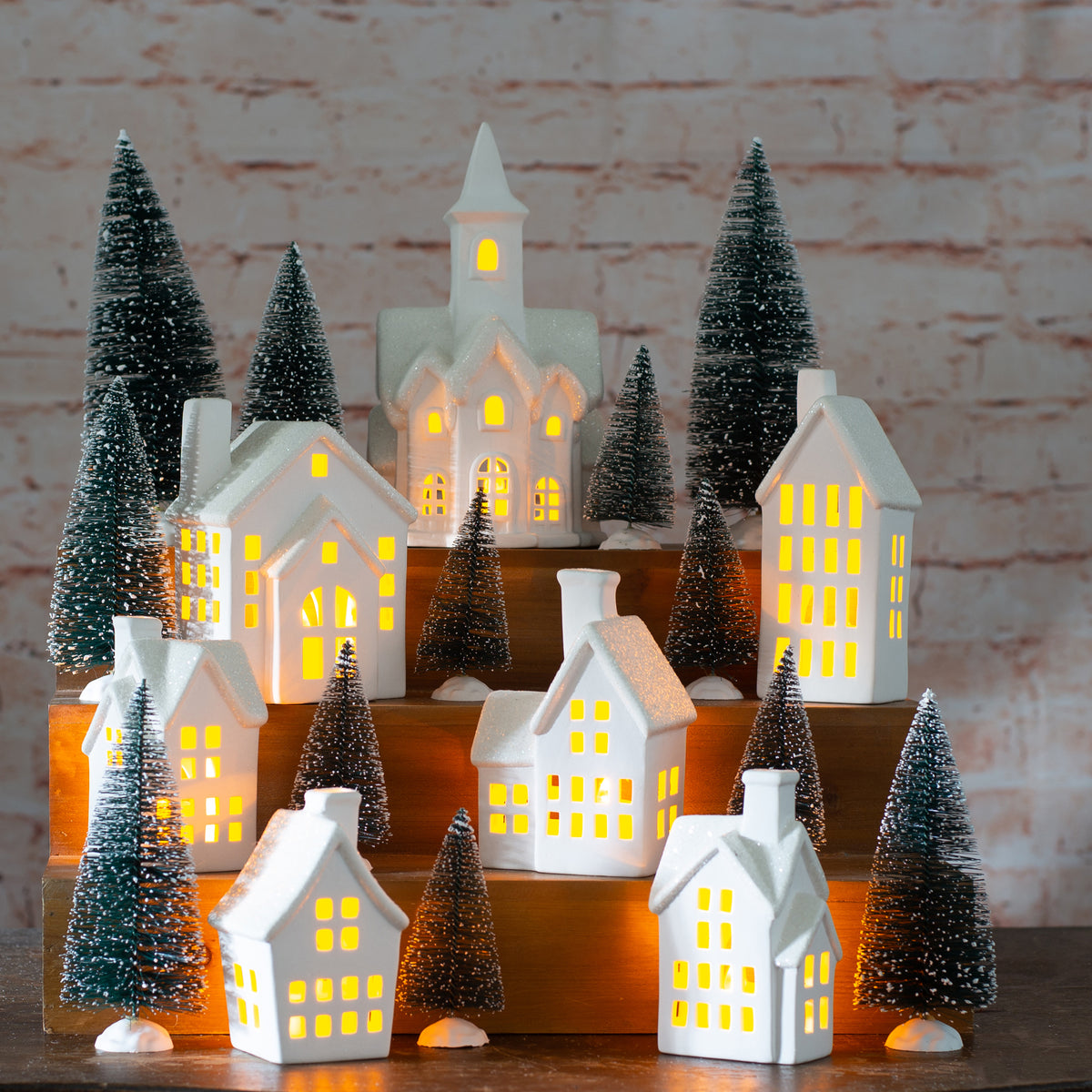 Weihnachtsservietten 'Cosy Christmas Village' – 20 Stück, 3-lagig, Für Festliche Tische
