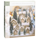 Winter Village LED Tea Light 31 Piece Porcelain Tabletop Christmas Figurine Boxed Set
