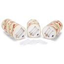 Flameless LED Glitter Berries and Cardinals Wax Pillar Candles with Timer, 3pc Set