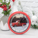 Red Ford Truck Christmas Carol Clock Plays 12 Traditional Carols