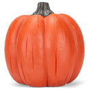 Mark Feldstein & Associates Welcome Pumpkin Lighted Orange and Black 14 inch Resin Stone Harvest Figurine