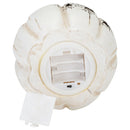 Mark Feldstein & Associates Welcome LED Pumpkin White 7 x 7 Resin Stone Halloween Collectible Figurine