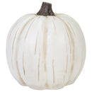 Mark Feldstein & Associates Welcome LED Pumpkin White 7 x 7 Resin Stone Halloween Collectible Figurine